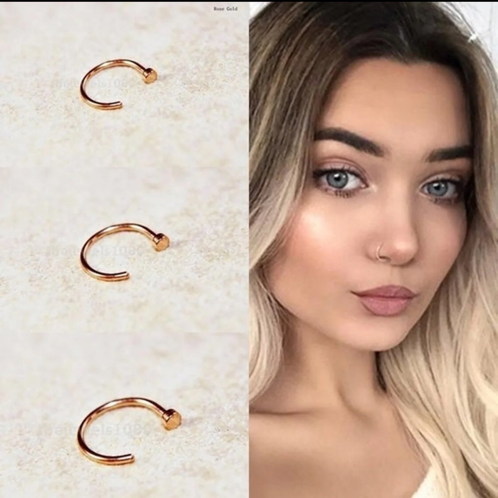Gold Plated Nose Rings Bundle